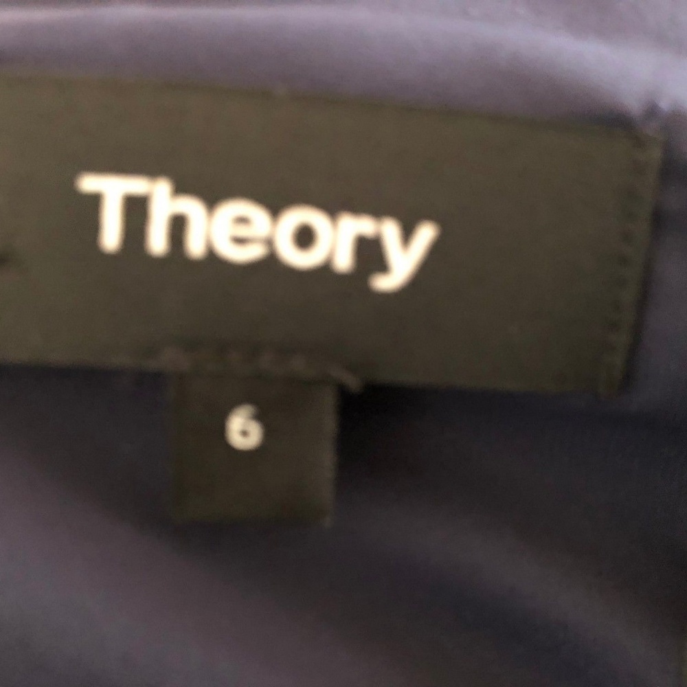 THEORY NAVY BLUE SHORT SLEEVE TUNIC DRESS SIZE 6 - Picture 3 of 3